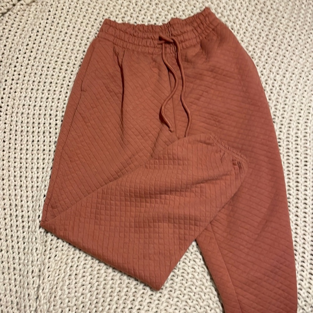 pink gilly hicks fleece joggers, soooo comfortable!!!
